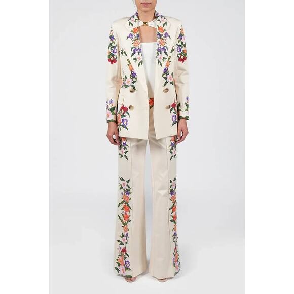 BORGO DE NOR Quinn Jacket & Matching Pants Set in Tree of Life UK 6 US 2 - Picture 1 of 5